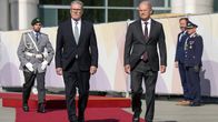 Britannian pääministeri Keir Starmes ja Saksan liittokansleri Olaf Scholz Berliinissä 28.8.2024.