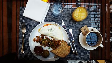Aamiainen oli maukas Trumpin hotellissa Washingtonissa.