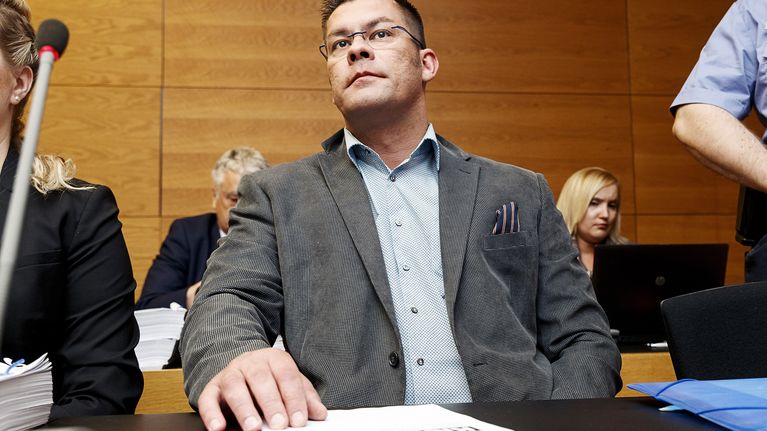 MV-julkaisun perustaja Ilja Janitskin Helsingin käräjäoikeudessa 13. kesäkuuta