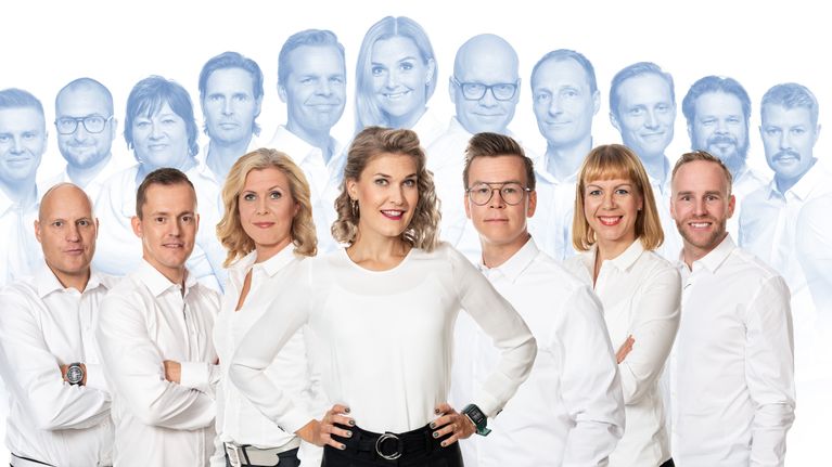 Ylen hiihtotiimi 2018.
