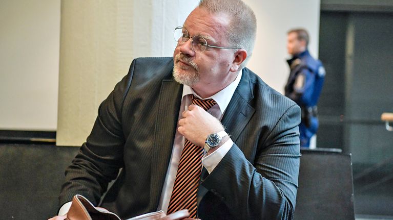 Johan Bäckman Helsingin käräjäoikeudessa 13. kesäkuuta 2018.