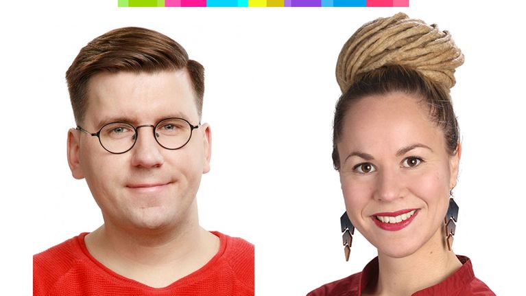 Sebastian Tynkkynen ja Hanna Sarkkinen.