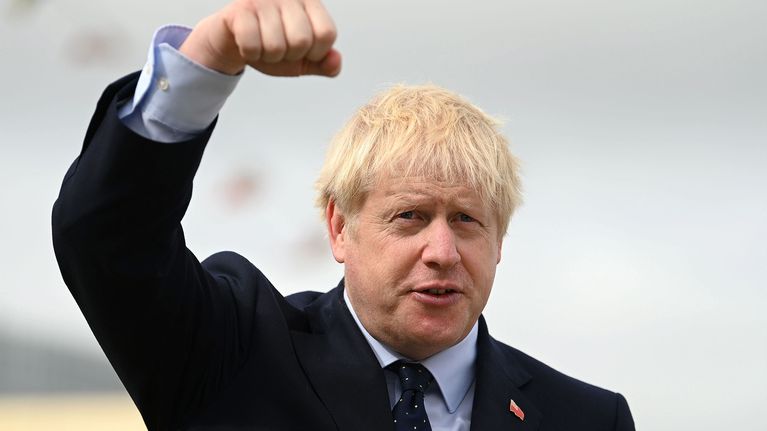 Britannian pääministeri Boris Johnson.
