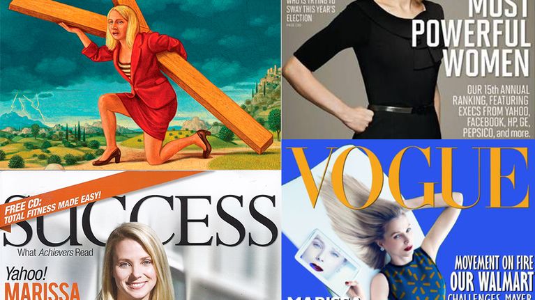 Variety-, Fortune-, Success- ja Vogue-lehden kansikuvia.