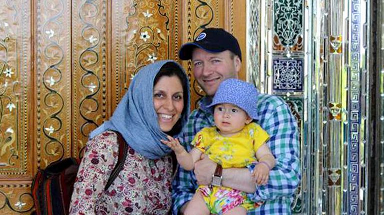 Nazanin Zaghari-Ratcliffe, Richard Ratcliffe ja tytär Gabriella.