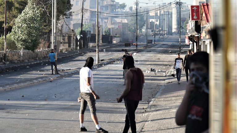 Palestiinalaisnuoriso otti yhteen Israelin armeijan kanssa Betlehemissä Länsirannalla. Sotilaat ampuivat muun muassa kyynelkaasua.
