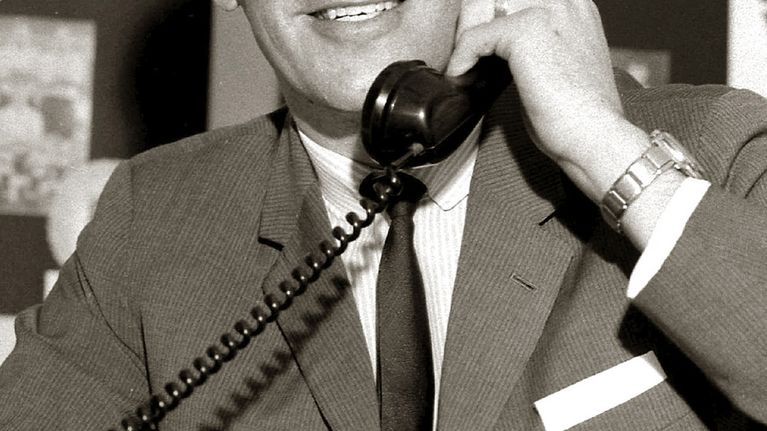 Urheilutoimittaja Anssi Kukkonen. 1963
