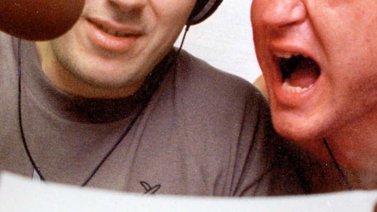 J-P. Pulkkinen ja Anssi. Radiomafia maanantaina 8.8.1994 klo 19.00 Radiomafian EM-ISKU!