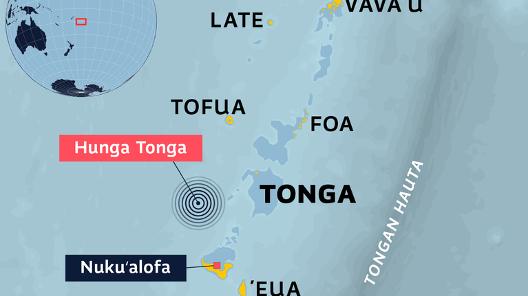 Tongan tulivuorenpurkauksella karut seuraukset: saari katosi kartalta ...