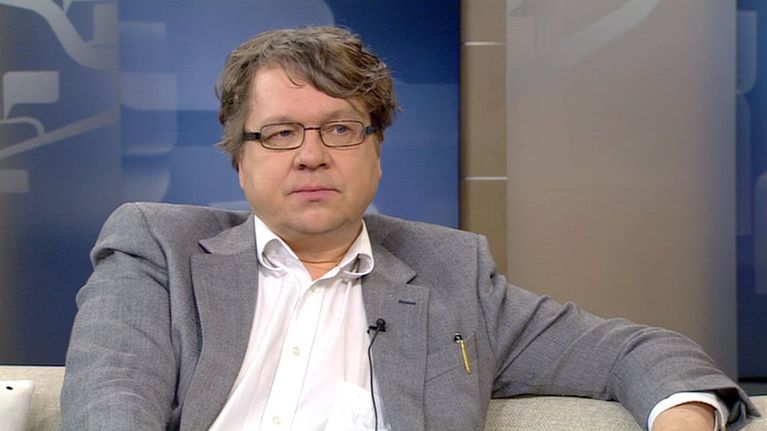 Aamu-tv:n vieraana Pekka Sauri 21. helmikuuta 2012.