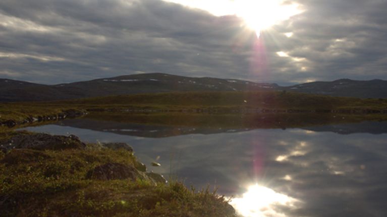 Jiehkkasjärvi Enontekiöllä.
