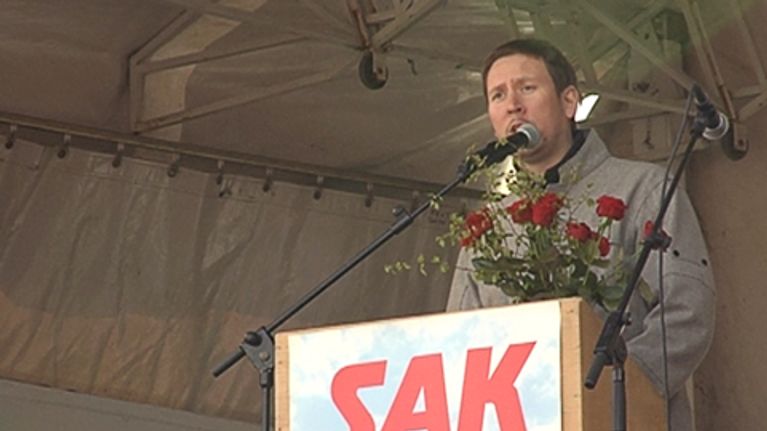 Vasemmistoliiton puheenjohtaja Paavo Arhinmäki