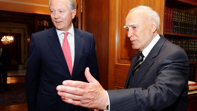 George Provopoulos  ja Karolos Papoulias 