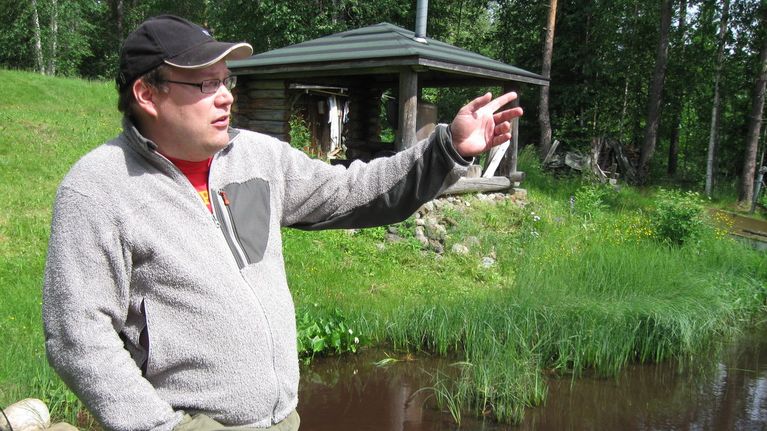 Selkien kyläyhdistyksen puheenjohtaja, tutkija Tero Mustonen.