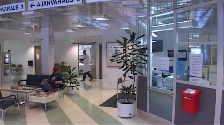 Heinolan terveysaseman aula.