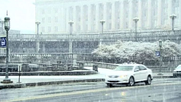 Lumi ja loska vuorasivat USA:n itärannikkoa 29. lokakuuta.