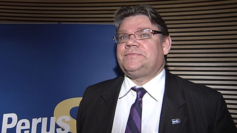 Perussuomalaisten puheenjohtaja Timo Soini.