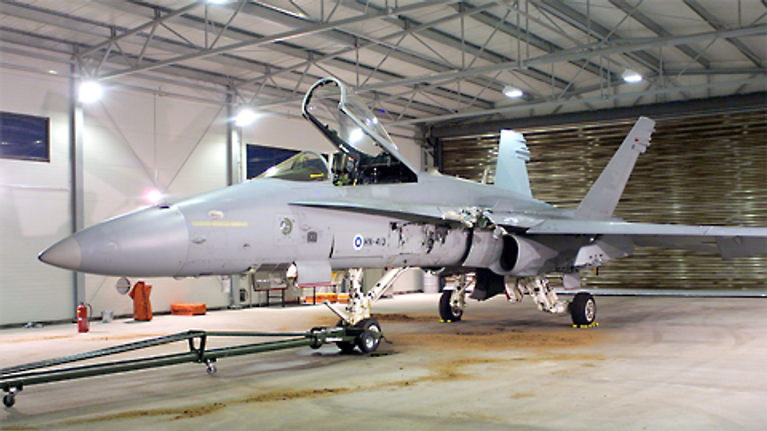 F-18C Hornet hävittäjä