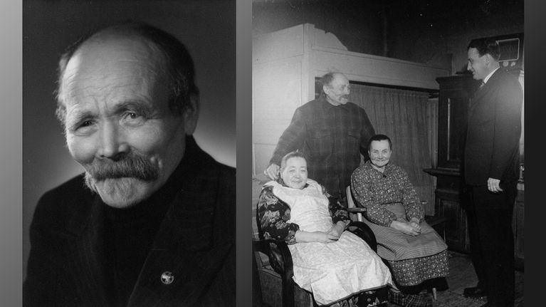August Pyölniittu oli Paimion viisas. Siskot Olga ja Ida olivat mukana, kun radiotoimittaja Martti Timonen haastatteli Akua 1950-luvulla.