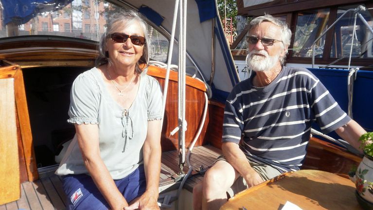 Märtha ja Pehr Sandström ovat tähyilleet öisiä tähtitaivaita Cabane III -veneen sitloodassa kolmen pallonkierron aikana