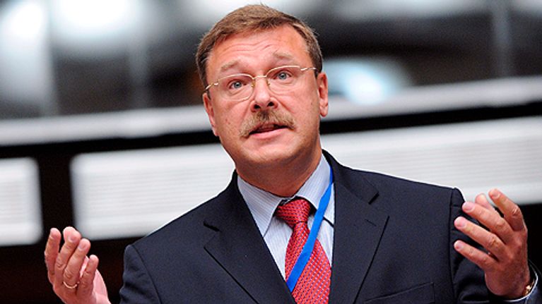 Venäjän duuman ulkoasiainvaliokunnan puheenjohtaja Konstantin Kosatšev.