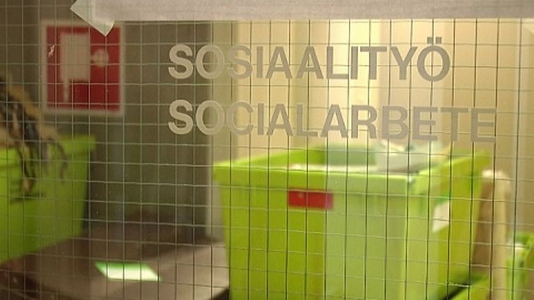 Sosiaalityö -kyltti