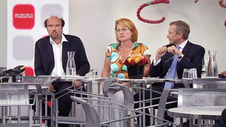 Nils Erik Forsgård, Päivi Kärkkäinen ja Risto E.J. Penttilä 