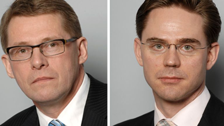 Matti Vanhanen ja Jyrki Katainen