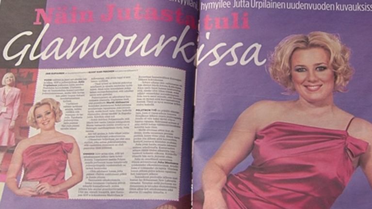 SDP:n puoluejohtaja Jutta Urpilainen poseerasi Iltalehden uudenvuoden numerossa.