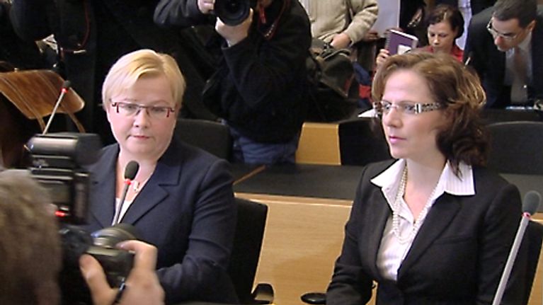 Susan Ruusunen at a court hearing last March.