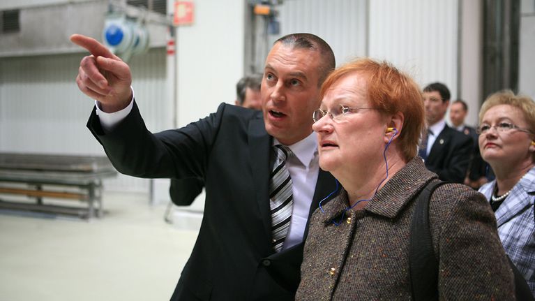 Presidentti Halonen UPM:n vieraana