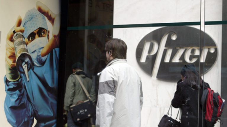 Phizerin pääkonttori New Yorkissa joulukuussa 2004