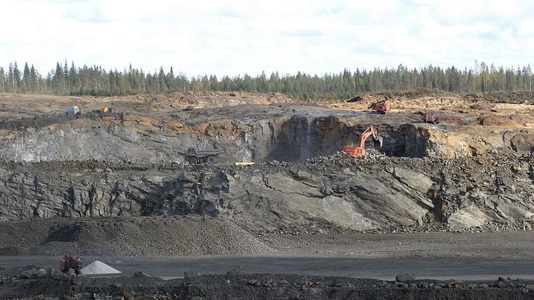 Talvivaaran kaivos syyskuussa 2009.