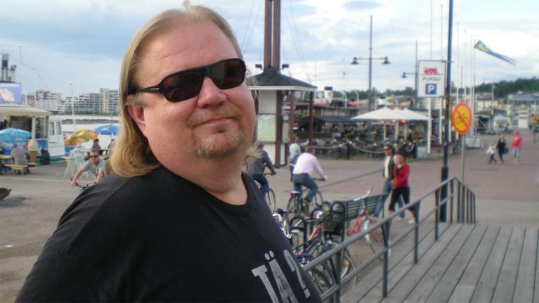 Jope Ruonansuu Lahden satamassa. 