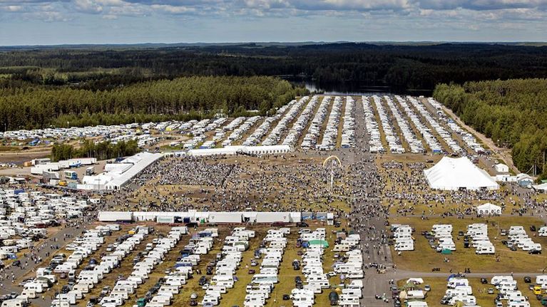 Ilmakuva suviseura-alueesta.