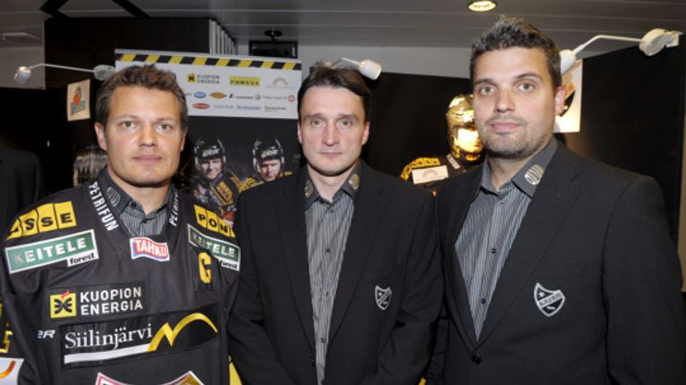 KalPan vahva trio Sami Kapanen, Jari Laukkanen ja Kimmo Kapanen