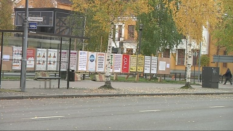 Vaalimainoksia Mikkelissä