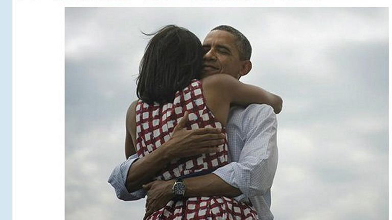 Barack Obaman Twitter-tilillään 7. marraskuuta julkaisema kuva.