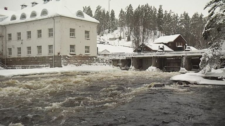 Woikosken tehdas Mäntyharjussa.
