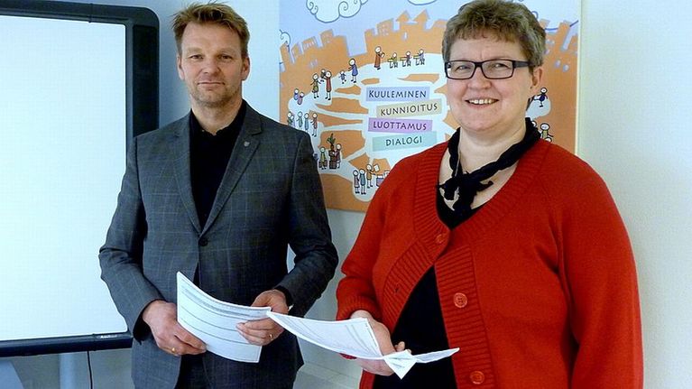 Markku Rimpelä ja Tarja Majuri