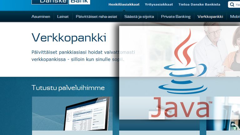 nettisivu ja Javan logo