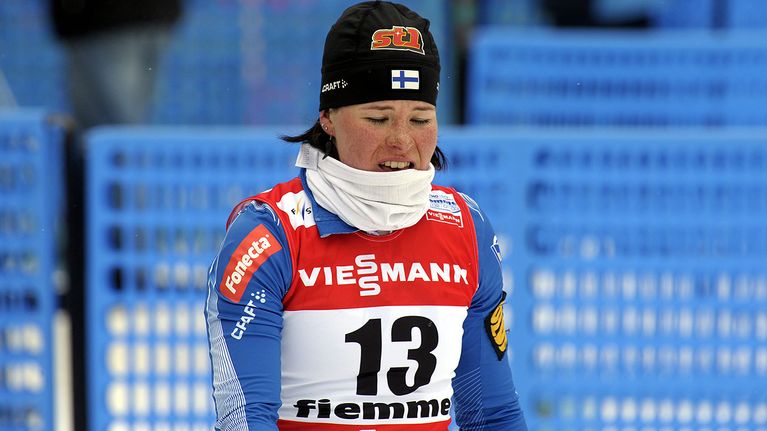 Krista LÄhteenmäki pettyneenä.