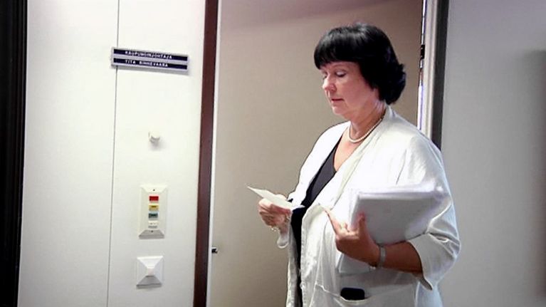 Tita Rinnevaara Heinolan kaupungintalolla maaliskuussa 2013. 