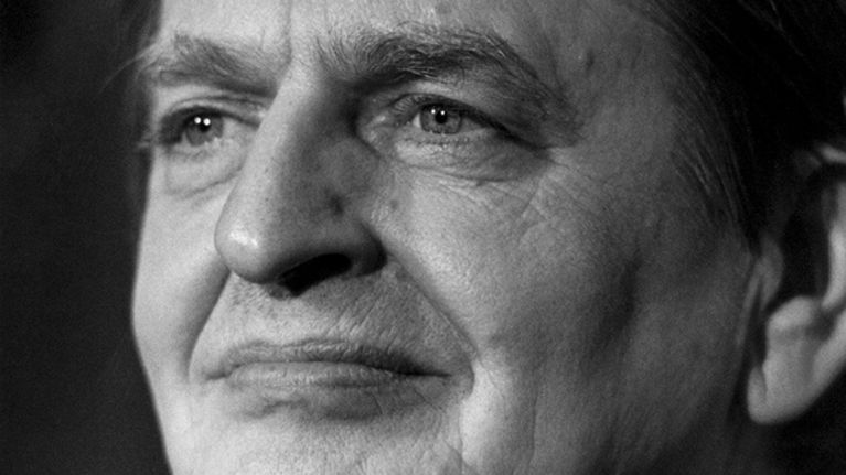Olof Palme kuvattuna 80-luvulla.