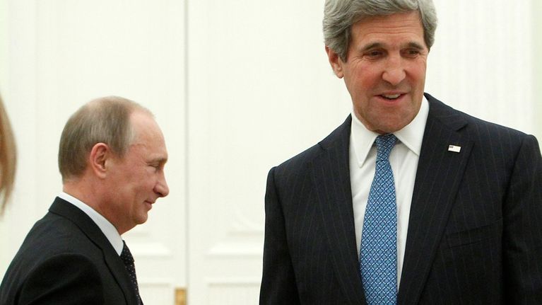 Vladimir Putin ja John Kerry kohtasivat Moskovassa 7.5.2013.