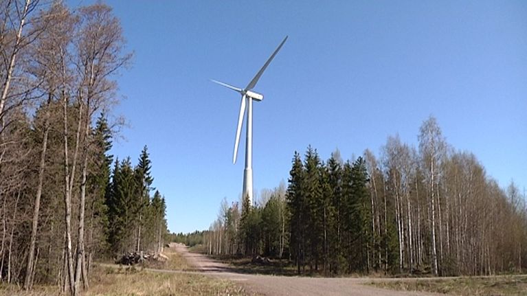 Tuulivoimala Haminan Summassa.