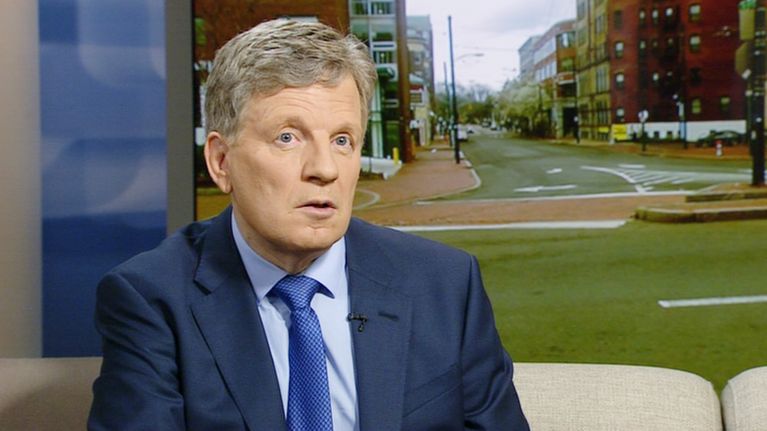 Esko Aho Ylen Ykkösaamun vieraana 25. toukokuuta.