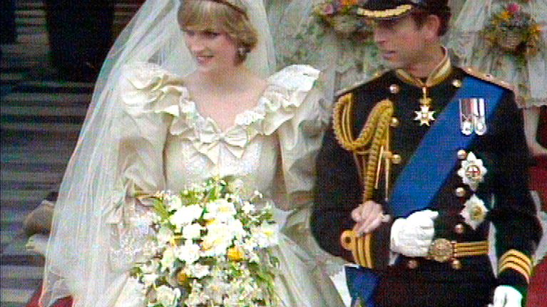 Walesin prinssi Charlesin ja Lady Diana Spencerin häät.