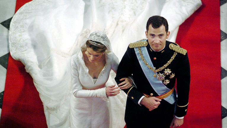 Felipe de Borbonin ja Letizia Ortizin häätilaisuus Madridissa.