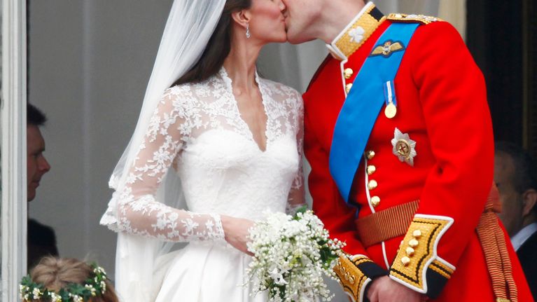 prinssi William ja Catherine Middleton hääjuhlissaan Lontoossa.